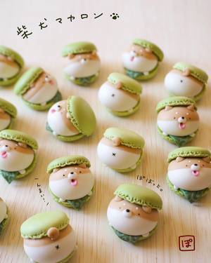 柴犬とマカロンが融合　誕生したものに「食べられない！」「ああぁああ！」