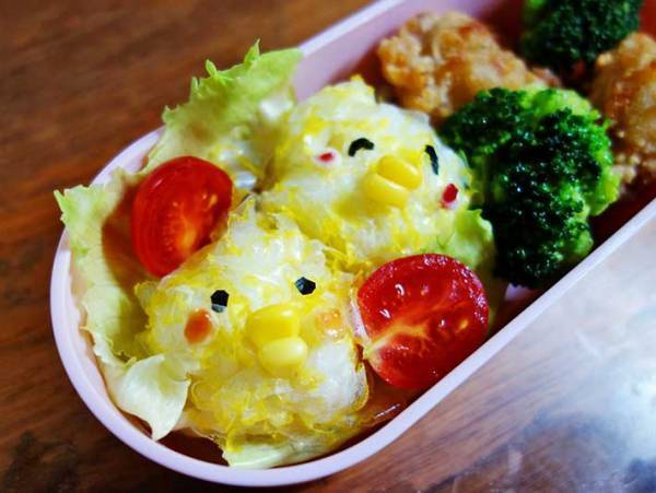 秋の行楽にもピッタリ　ダイソーの弁当グッズで『ひよこ』が作れるってホント？