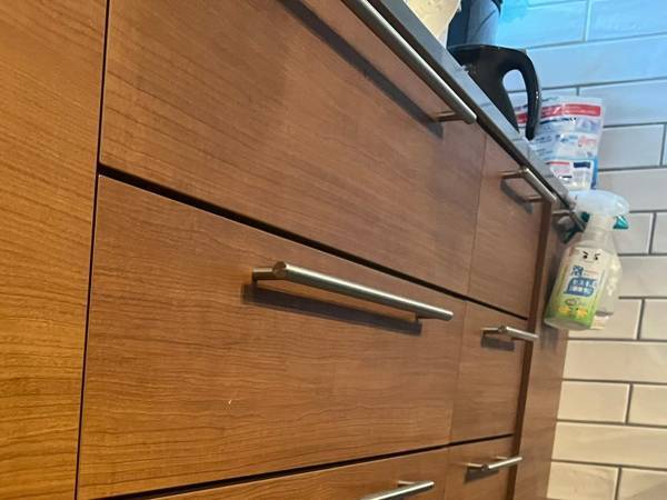 キッチンのシンク下の扉を見ると？　ありえないものが張り付いていた！