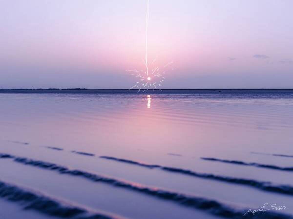 夕日の写真に 落書き すると 壁に飾りたいくらいにきれい 発想が素晴らしい 22年9月日 ウーマンエキサイト 1 2