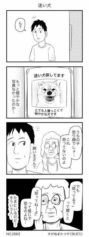 迷い子になった犬の貼り紙　表情に「ほかになかったのか…？」