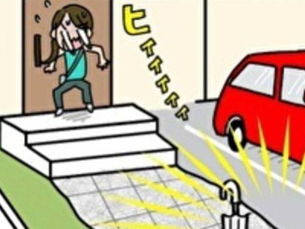 酔っ払って帰宅した日の翌朝、玄関を出てみると…？　広がる光景に腹筋崩壊！