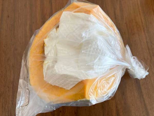 使うのは意外なあのアイテム！　カットカボチャを長持ちさせる裏技とは？