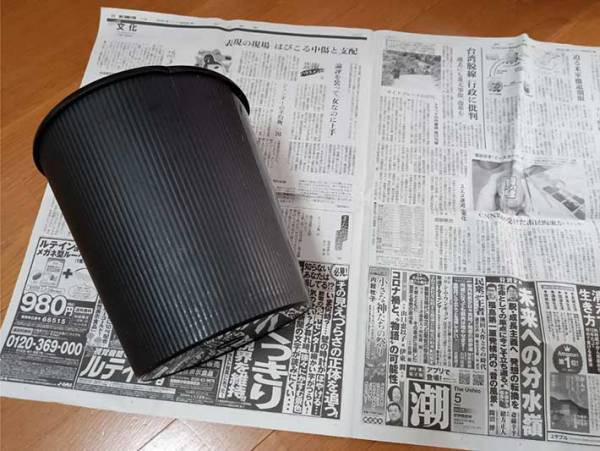 折らない！切らない！貼らない！　新聞紙で作るゴミ箱に、目からウロコ