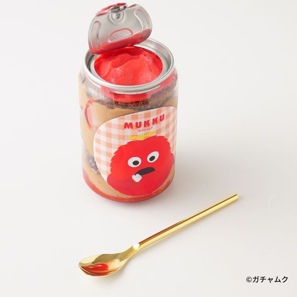 ガチャピン＆ムックが『ケーキ缶』に！　特典アクリルキーホルダーも付属