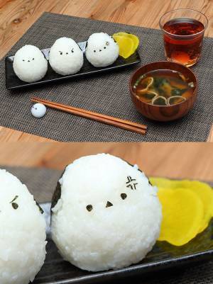 シマエナガのおにぎりにキュン！　しかし『表情』をよく見ると？