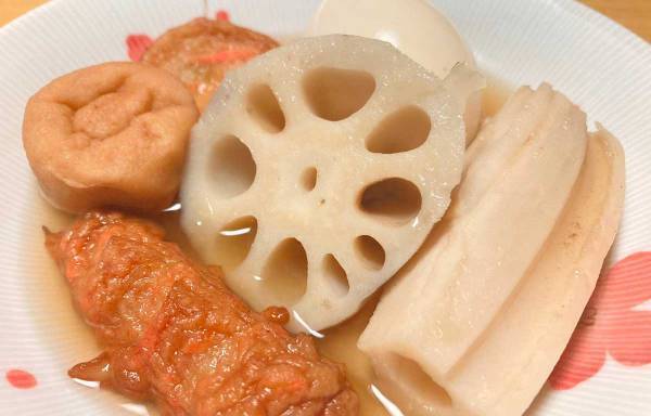 JA全農が投稿した『おでんのレンコン』が話題　切り方を変えて煮てみると？