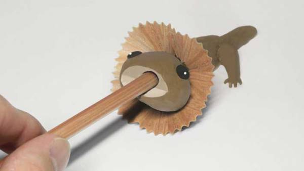 鉛筆削りに２６万人が『いいね』　削るとトカゲにある変化が？　「ぜひ商品化して」