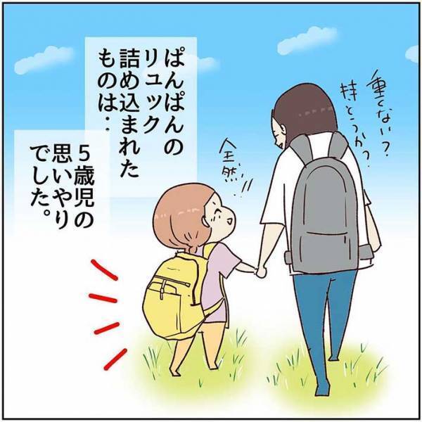 登園リュックにパンパンに荷物を詰める５歳娘　母親が確認すると？