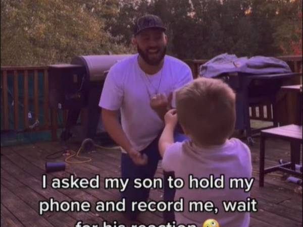 幼い息子に「パパのビデオを撮って」　実は映っていたのは…？「涙が出そう」