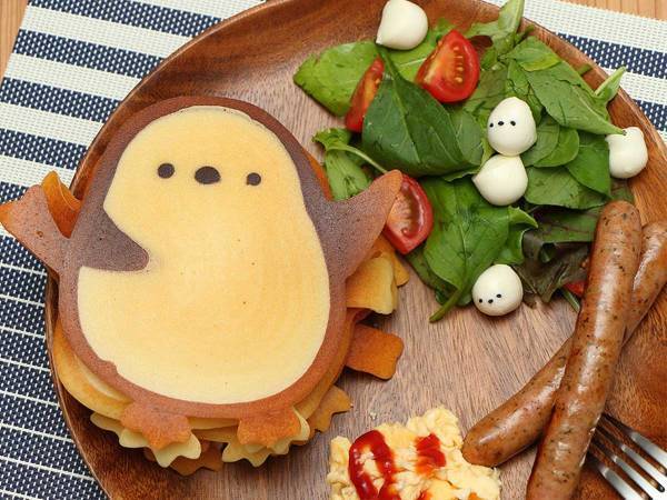 「これは食べられない…」　かわいすぎるホットケーキにキュン！