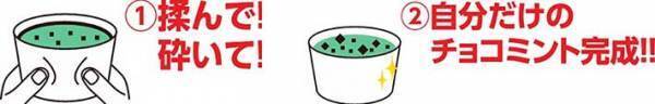 チョコミントアイスに新風！　チョコレートを自分で砕く？その方法とは…
