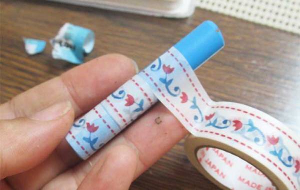 クレヨンの巻紙が破けたら…　家にある○○を使って！