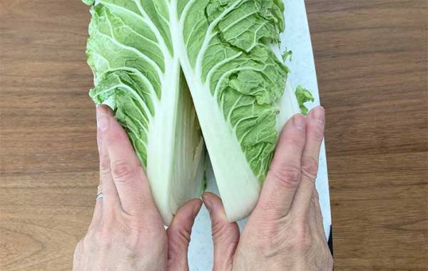 もうイライラしない！　白菜がバラバラにならないカット方法