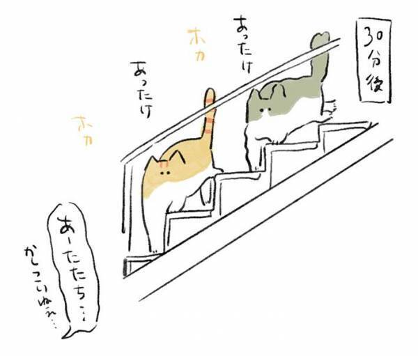 猫の賢さに驚き　寒い日の朝、飼い主がリビングへ移動すると…？