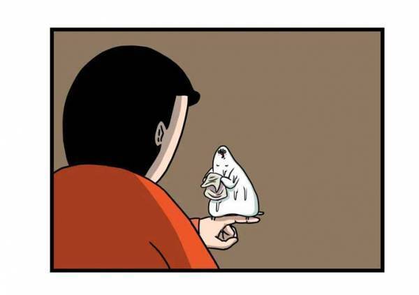 水浴び後のインコに、飼い主がツッコんだ理由とは？　「顔どうした」