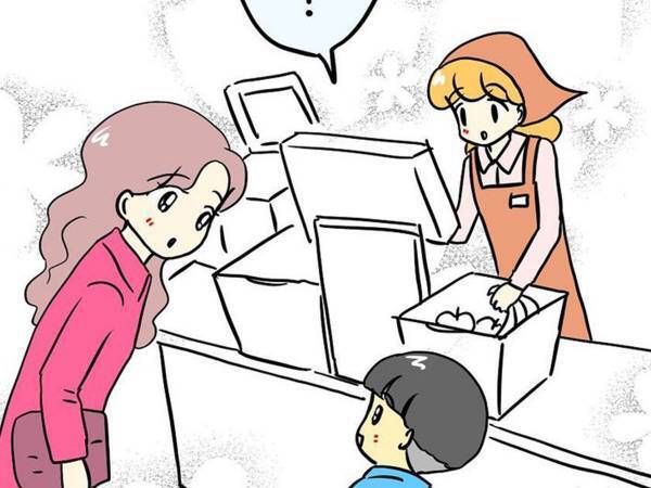 「何これ、可愛い」「幸せな気持ちになった」　レジで会計待ちする母親に、息子が？