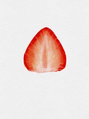 イチゴの絵を描いていたら…　ペンを奪った息子の『仕上げ』にクスッ！