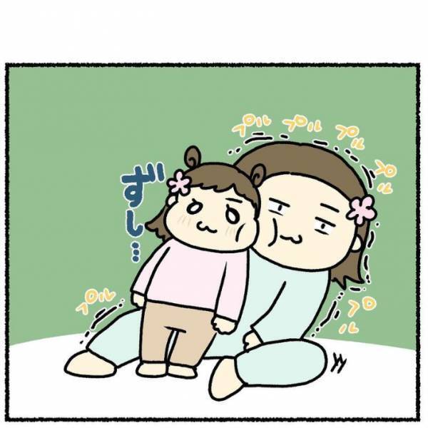 娘のふわふわほっぺをスリスリ　来る日も続けると誕生したのは…