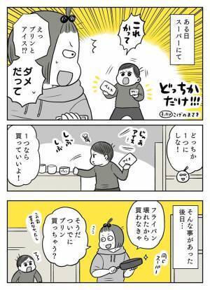 息子「どっちか１つにしな！！」　母親「えっ」　スーパーでの出来事に吹き出す