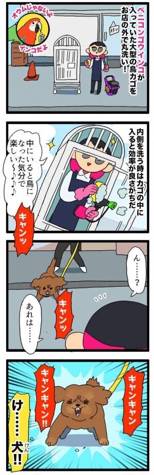 店員の『数奇な体験』　犬に吠えられた時、あるものを掃除中で？