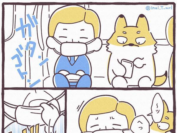 電車内でクシャミをした、マスクの男性　まさかの行動に「どうして…」「こういう人いる！」