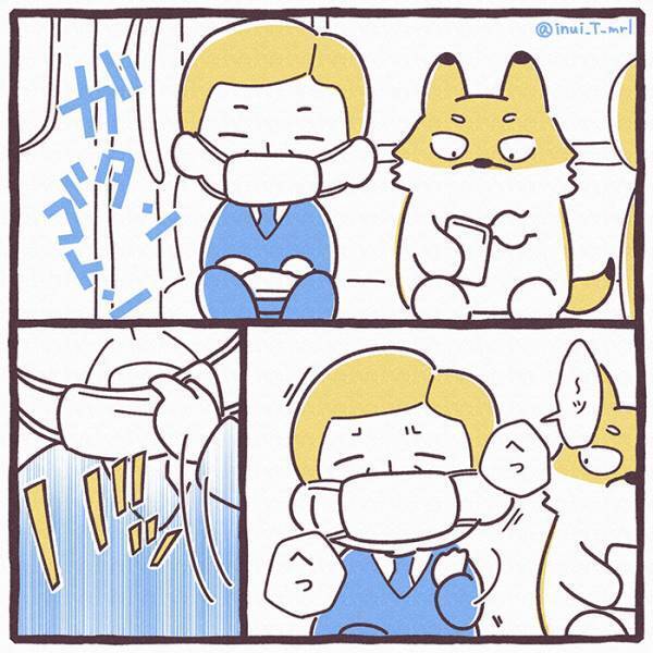 電車内でクシャミをした、マスクの男性　まさかの行動に「どうして…」「こういう人いる！」