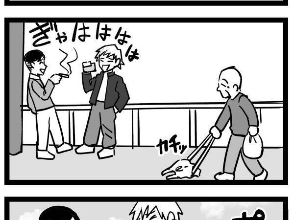 ゴミ拾いをしていた清掃員の目の前で若者がポイ捨て　オチに「ホラー映画かな？」