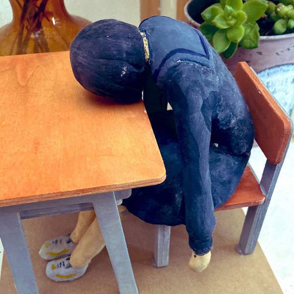 「めっちゃだるそう」「自分もこうだった」　学校の課題で作った『自分の姿』に反響