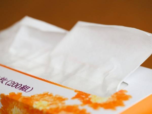 フリーザーバッグで即席ボックスティッシュ！　大量のティッシュを持ち歩くアイディアに「その手があったか」「便利」