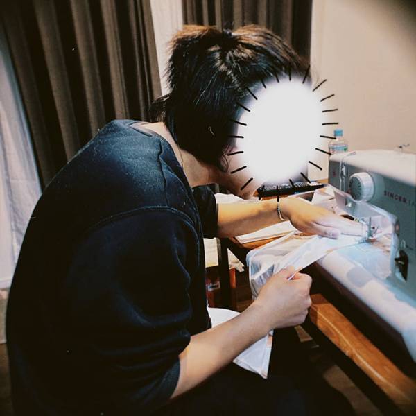 夜な夜なミシンを使う男性　その理由に「泣くわ」「面倒なことなのに…」