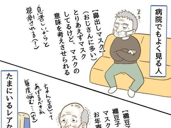 医療従事者が目撃　おじいちゃんの斬新なマスクの着け方に「さすがに見たことない」「ねずこスタイル」