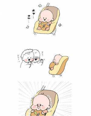 話しかけた人を、一発で退散させてしまう赤ちゃん　なぜなら？　「笑った」「うちの子と同じ」