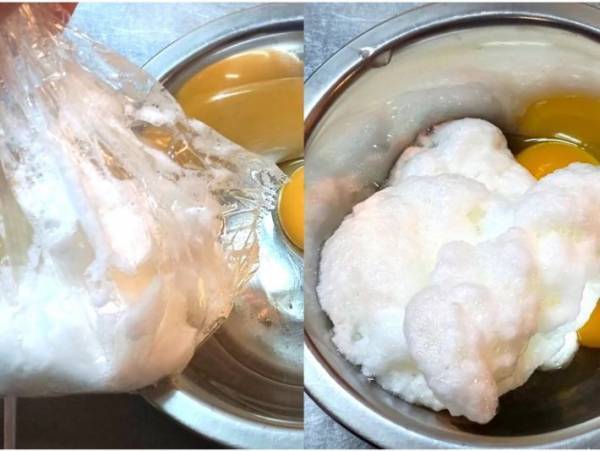 泡立て器もハンドミキサーも不要　メレンゲづくりはポリ袋一択だった！