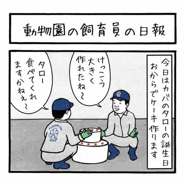 カバの誕生日ケーキを用意した飼育員　出してみると？　「なんか温かい気持ちになる」