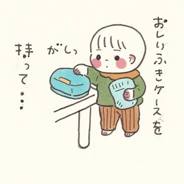オムツを交換してほしい１歳児　とった行動に「人生２周目か？」「将来有望！」