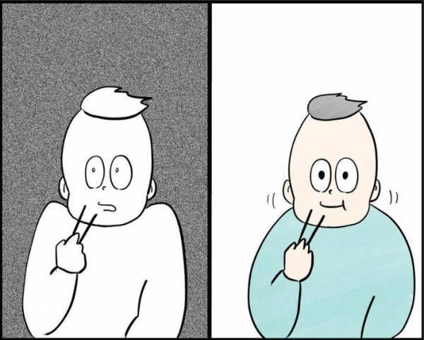 何もない空間を見つめる子供　その理由に「これは怖い」「背筋がゾクゾクした」