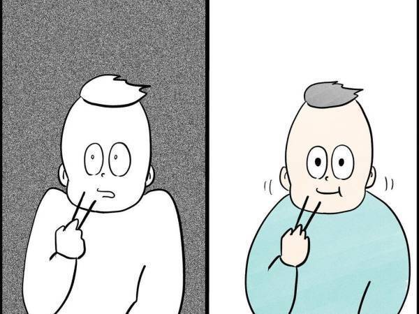 何もない空間を見つめる子供　その理由に「これは怖い」「背筋がゾクゾクした」