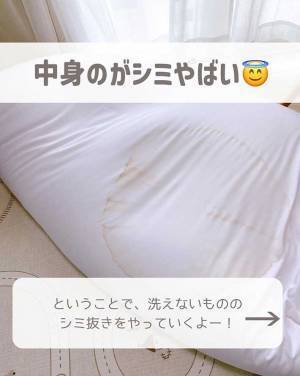 ソファに付いた、お茶の『シミ』　簡単な落とし方に「知りたかったやつ」「真似します！」