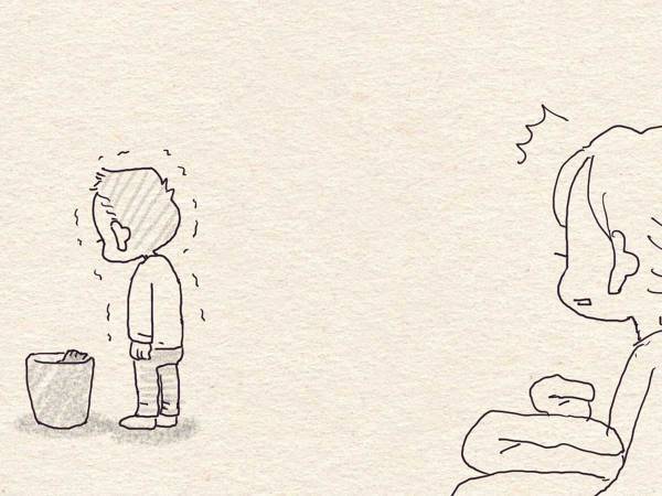 「足を温かくしてくれてありがとう」　靴下に感謝の気持ちを伝える男の子　その直後…