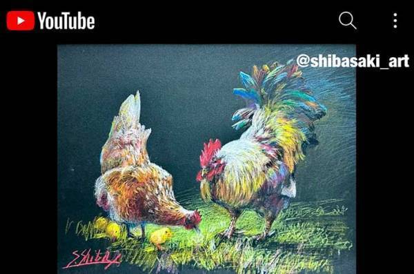 「うまくできるといいな」　色鉛筆でニワトリを描く『おじいちゃん先生』にツッコミの嵐！