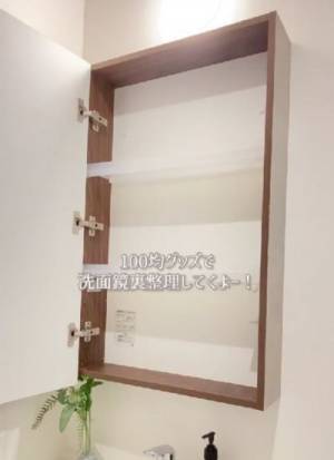 「すごい！」「気持ちいい」　洗面鏡裏をスッキリ整頓する収納術とは