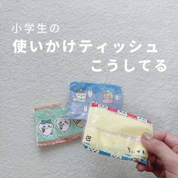 すぐにクシャクシャになってしまうポケットティッシュ　『あれ』を活用すれば最後まできれいに使える！