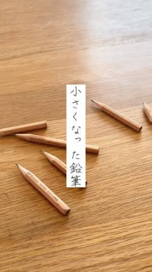 短くなった鉛筆を復活させる方法に「一生続ける」「やってみたい」