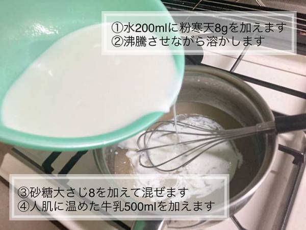 牛乳パックに入れて冷やし固めるだけ　全農の『牛乳寒天』に「コレはおいしそう」
