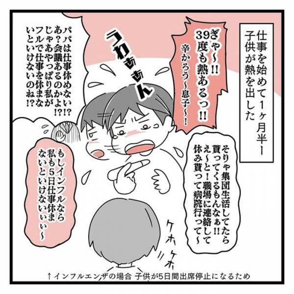 子供の高熱で、スーパーのパートを当日欠勤　３日後に謝罪すると、同僚が？