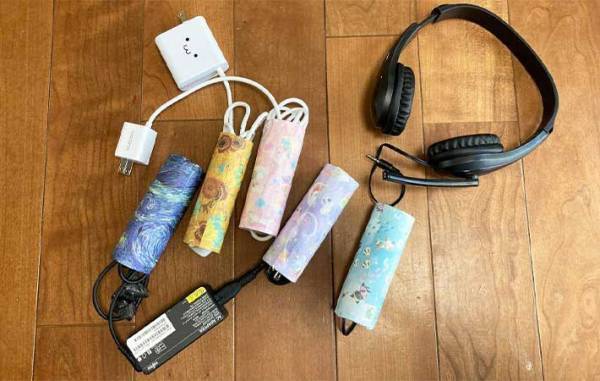 トイレットペーパーの芯を活用した驚きの『整理術』を、小１娘とやってみた