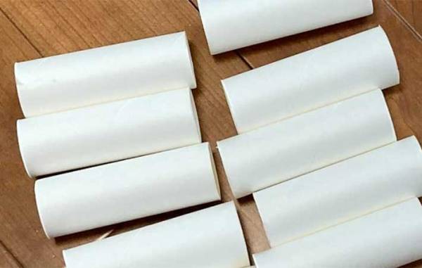 トイレットペーパーの芯を活用した驚きの『整理術』を、小１娘とやってみた