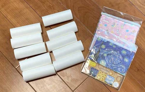 トイレットペーパーの芯を活用した驚きの『整理術』を、小１娘とやってみた