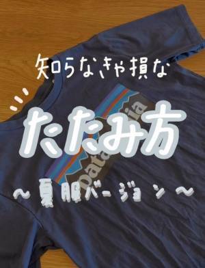 半袖Tシャツのスマートなたたみ方に「やってみる！」　誰でもできる簡単技が目からウロコ